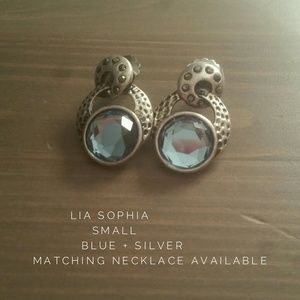 Lia Sophia Silver/Blue Earrings